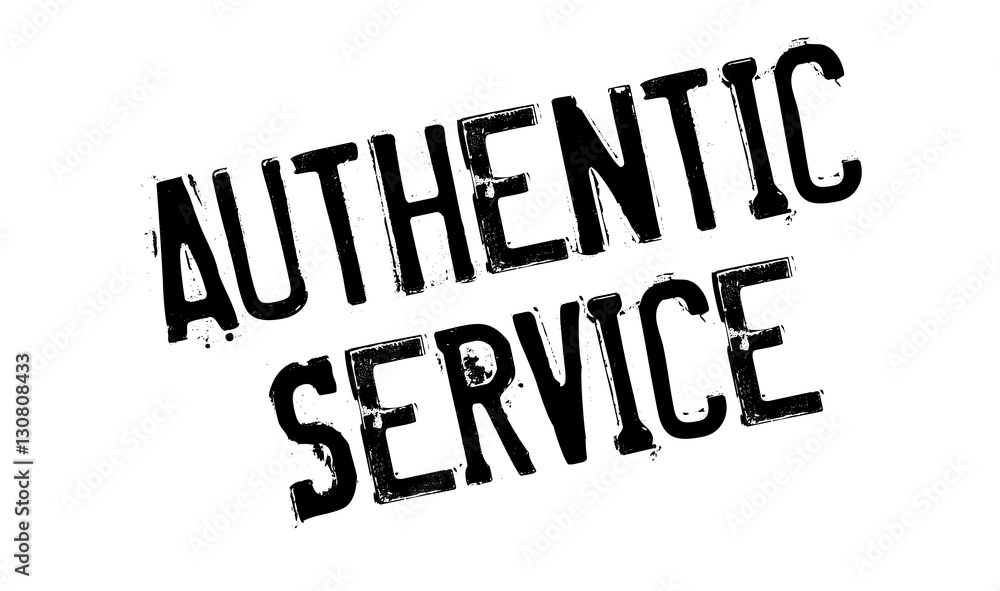 Authentic Service rubber stamp