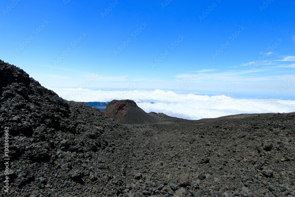 Piton de la Fournaise volcano, Reunion island, indian ocean, France, october 2016
