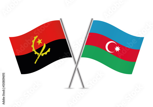 Free Download Angola and Azerbaijan flags. Vector illustration. - GFXLoad