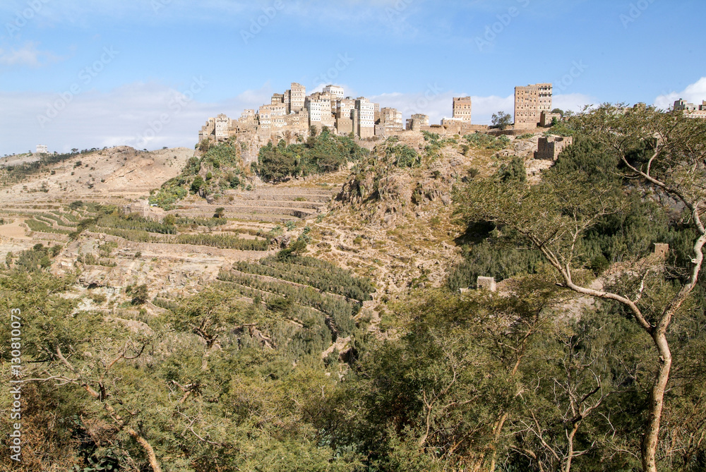 The village of Al Hajjarah on Haraz mountains