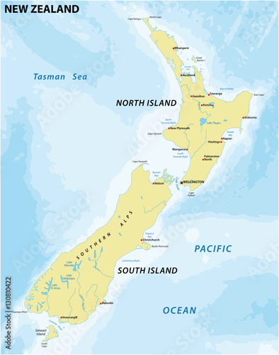 New Zealand map