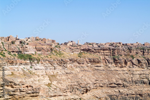 Red rocks and decorated old houses of Kawkaban fortified city