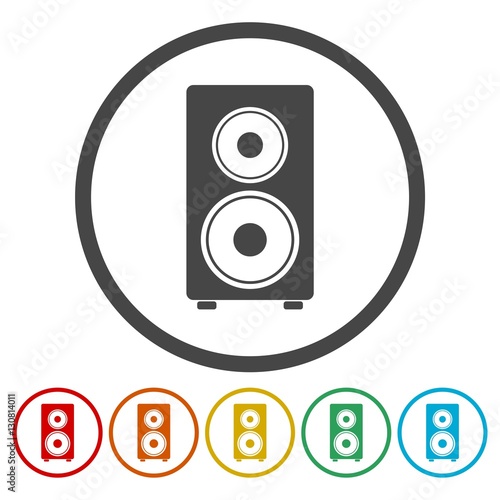 Speaker Icons set 