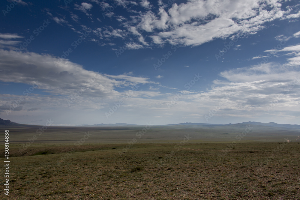 Fototapeta premium Mongolei - Steppe, Wüste, Berge