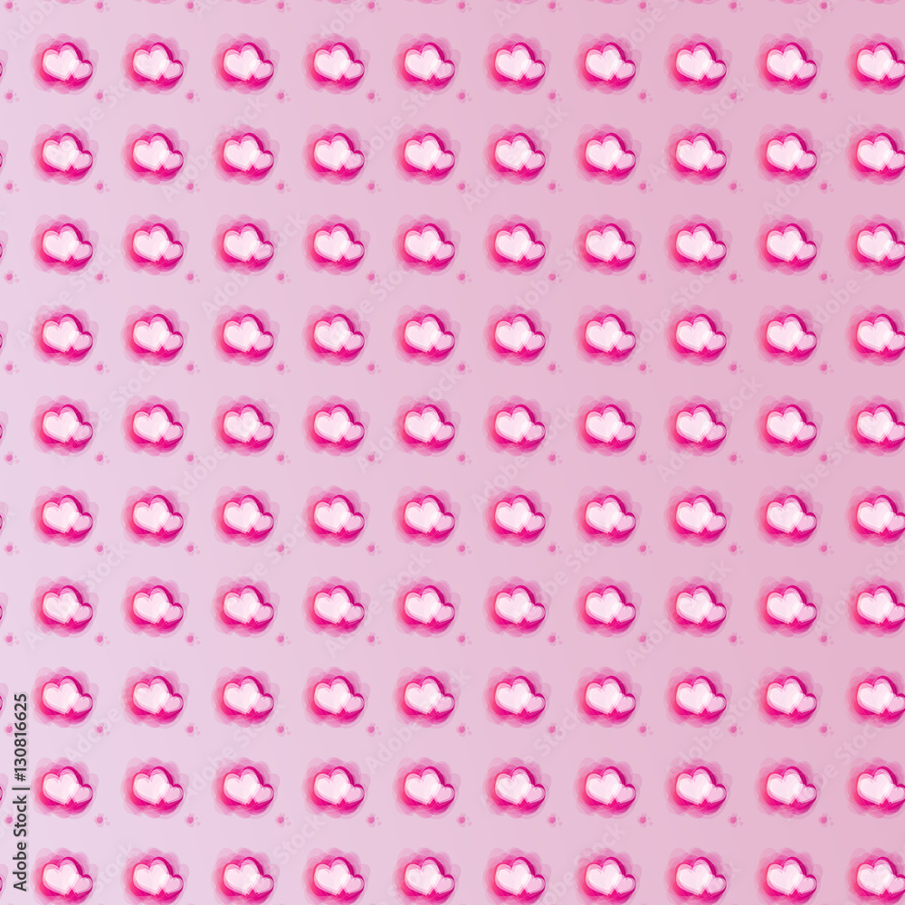 Seamless heart-shape pattern is created for Valentine's Day concept Seamless heart-shape pattern is created for Valentine's Day concept