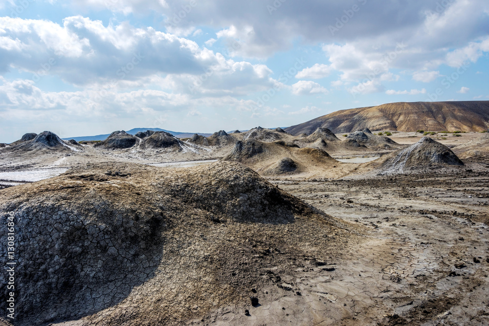 Mud volcano crater, Gobustan, Azerbaijan