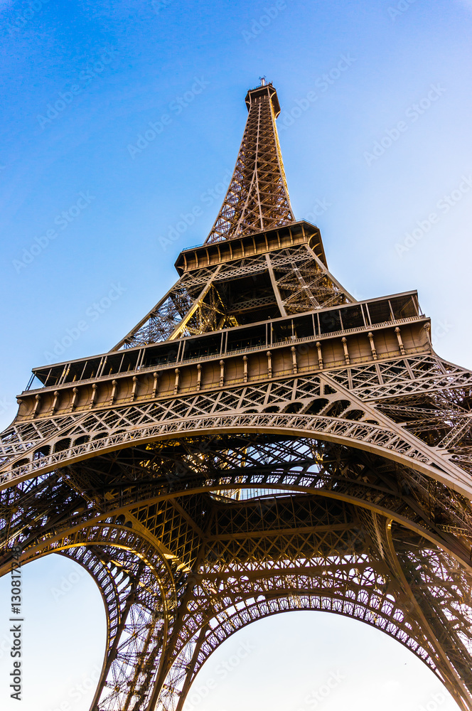 Eiffel Tower Sunrise in Paris, France