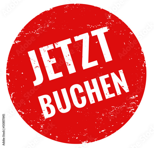 Jetzt buchen Stempel rot 