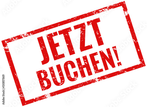Jetzt buchen Stempel rot 