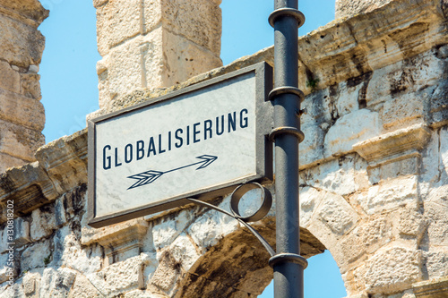 Schild 115 - Globalisierung