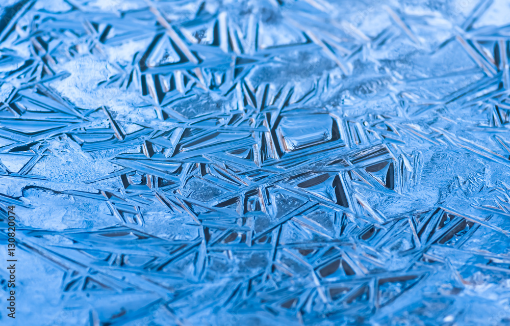 Texture, patterns on pond ice on Christmas Eve Texture, patterns on pond ice on Christmas Eve