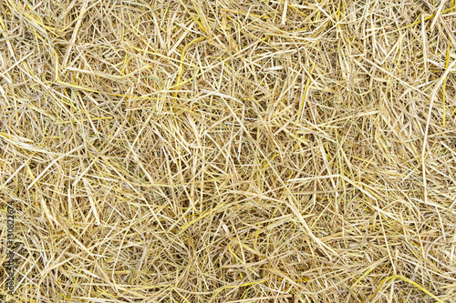 Pile of dry rice chaff