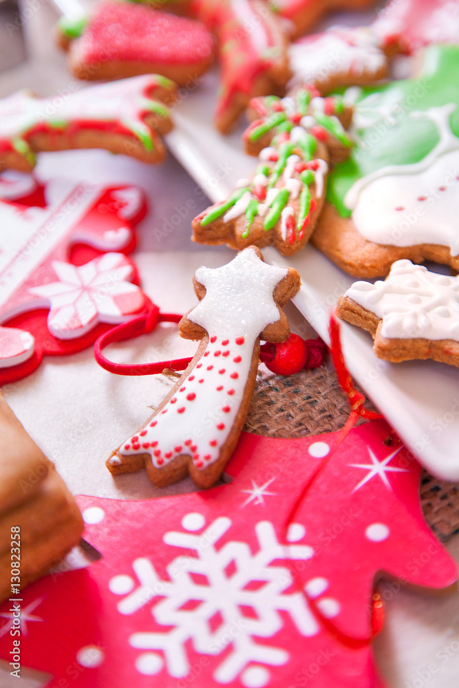 Plate of cookies handmade Plate of cookies handmade