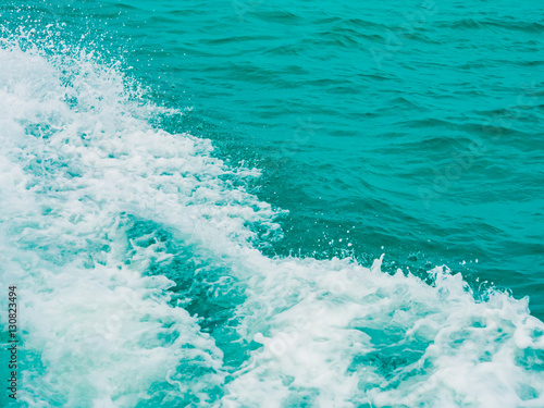 Splashing water in the sea