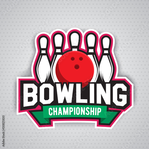 ultimate bowling chanpionship logo design