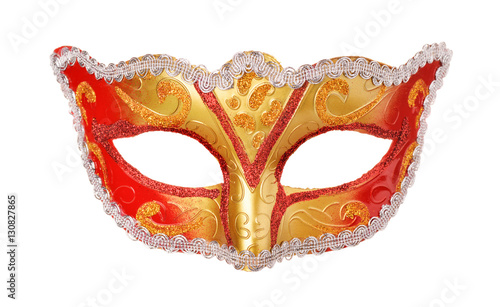 Front view of carnival mask