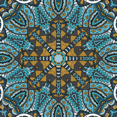 Abstract geometric seamless pattern ornamental 