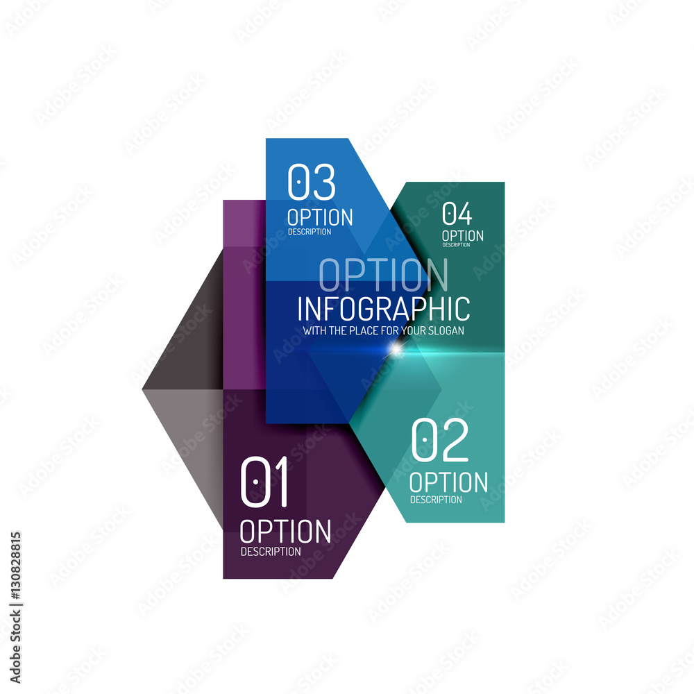 Paper business option button infographic templates Paper business option button infographic templates