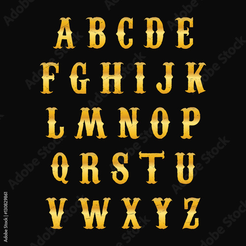 Golden alphabet