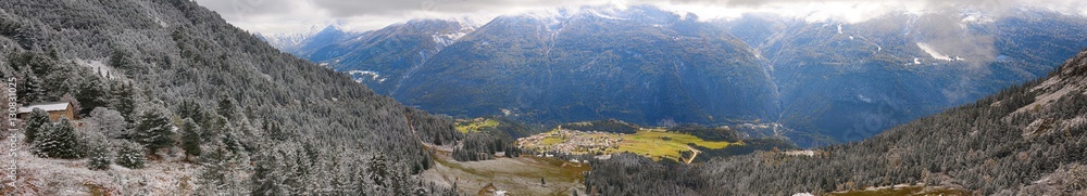 Fototapeta premium aussois avrieux savoie france