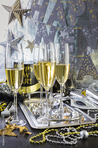 Canvas Print New Year Eve party
