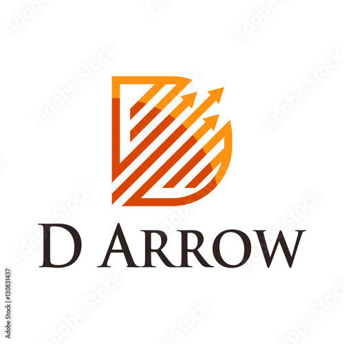 Golden D Letter Growth Financial Improvement Symbol