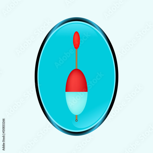 Fishing sign icon. Float bobber symbol. Fishing tackle. Modern UI website navigation. Vector