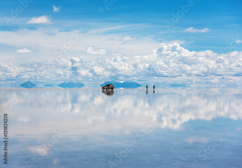 Largest salt flat in the world - Salar de Uyuni, Bolivia, South America