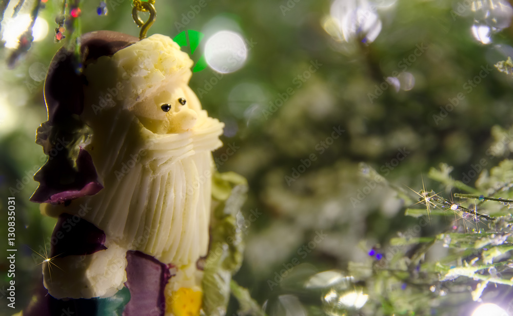 Fototapeta premium Christmas Ornaments with bokeh background