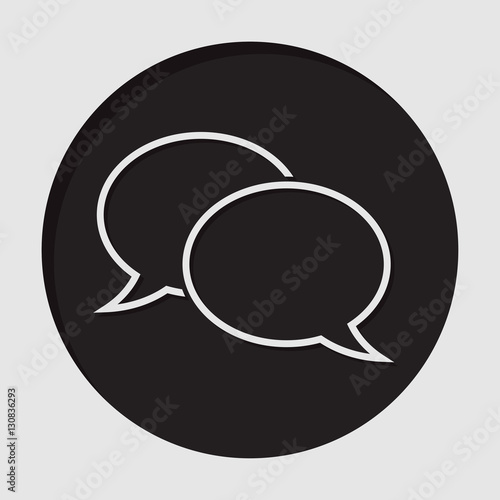 information icon - outline speech bubbles