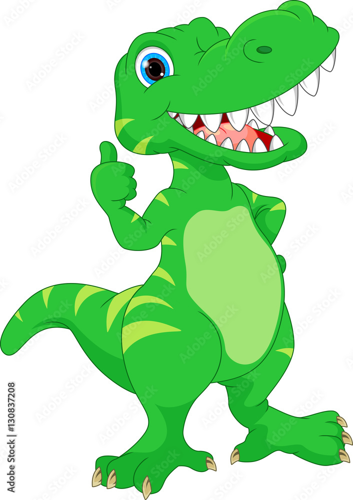 Fototapeta premium cute dinosaur cartoon