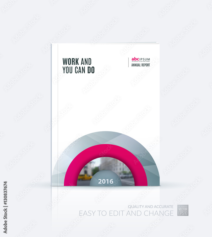 Fototapeta premium Business vector. Brochure template layout, cover design annual r