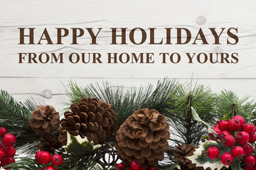 Old fashion Christmas greeting