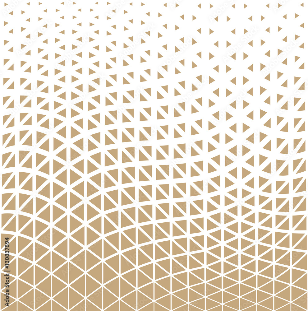 Abstract gold geometric triangle design halftone pattern Abstract gold geometric triangle design halftone pattern