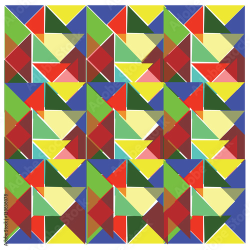 Vector geometric abstract background with triangles.