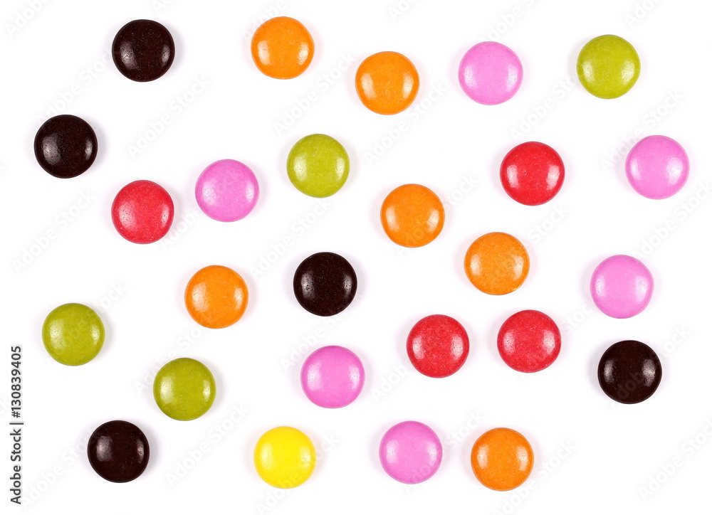 Colorful candies isolated on white Colorful candies isolated on white