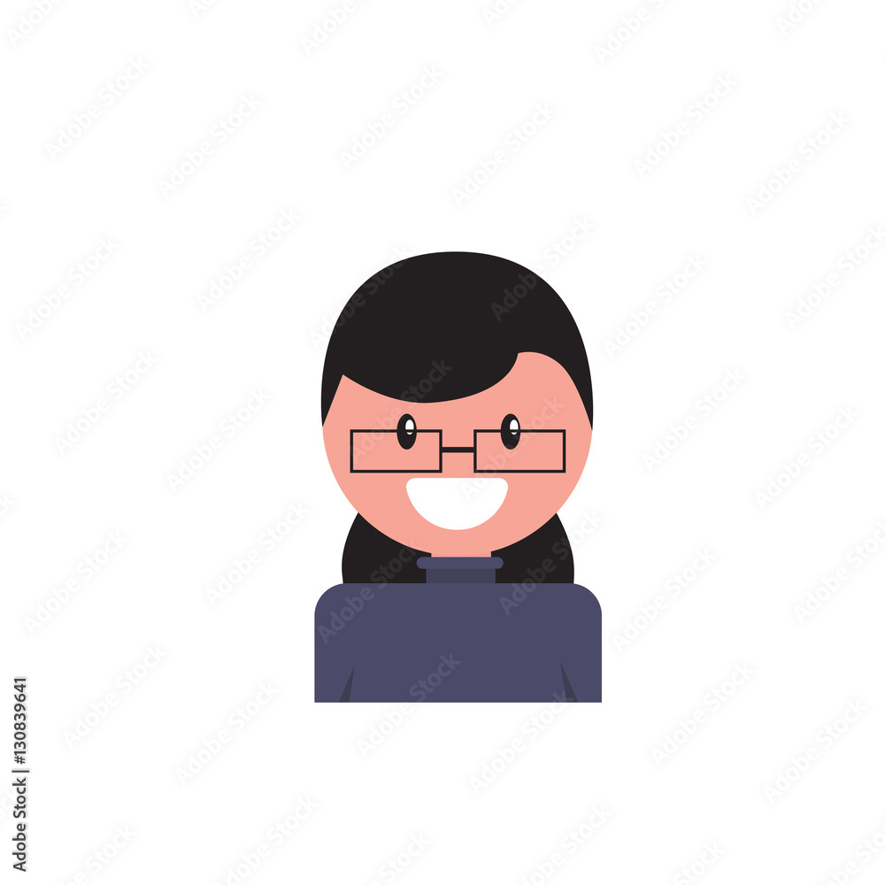 Profile Icon Female Avatar, Woman Cartoon Portrait, Casual Person Flat Vector Illustration Profile Icon Female Avatar, Woman Cartoon Portrait, Casual Person Flat Vector Illustration