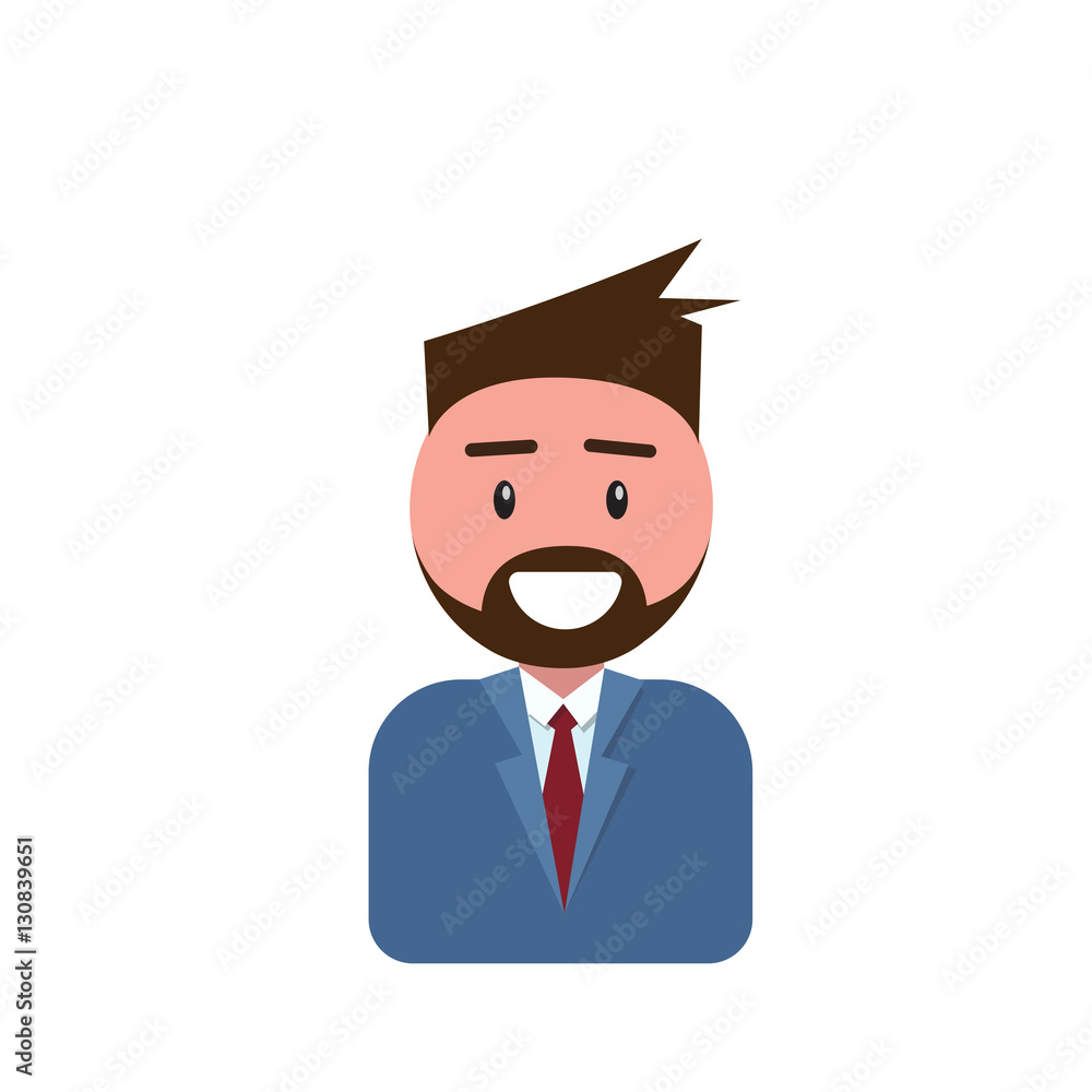 Profile Icon Male Avatar Man, Hipster Cartoon Guy Beard Portrait, Casual Person Flat Vector Illustration Profile Icon Male Avatar Man, Hipster Cartoon Guy Beard Portrait, Casual Person Flat Vector Illustration