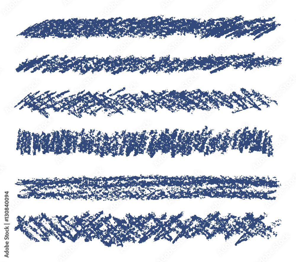 Hand drawing blue wax crayon design elements set . Colorful pastel chalk stroke stripes. Vector chalk lines. Hand drawing blue wax crayon design elements set . Colorful pastel chalk stroke stripes. Vector chalk lines.