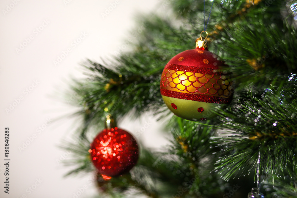 Detail of Christmas tree decoration Detail of Christmas tree decoration