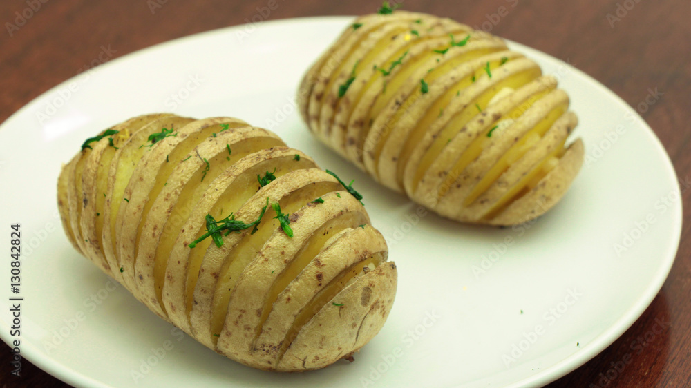 Hasselback Potatoes - Sliced Baked Potato