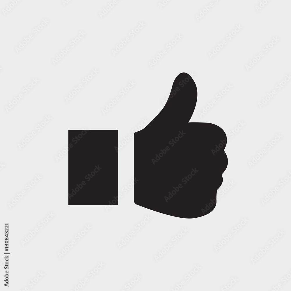 Vector thumb up icon. Vector thumb up icon.