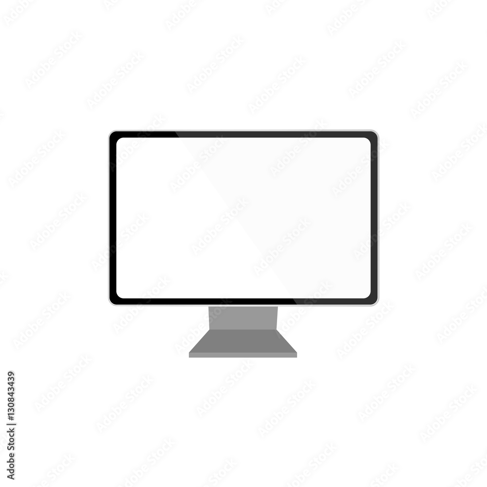 Monitor web icon. vector design
