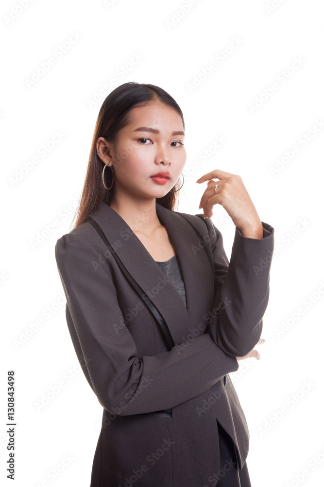 Beautiful young Asian business woman. Beautiful young Asian business woman.