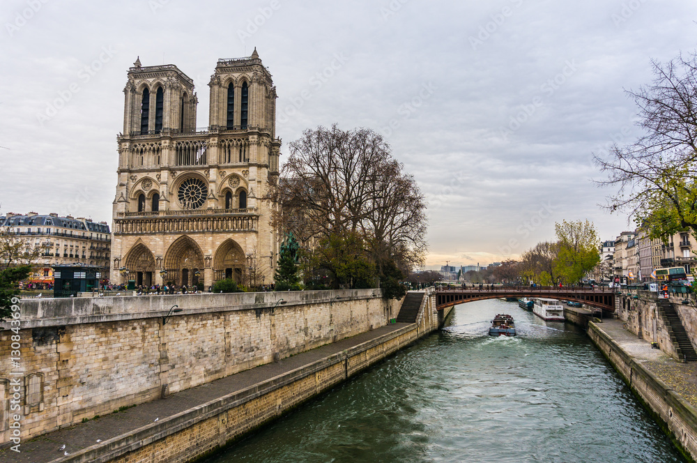 Notre Dame Canal in Paris, France