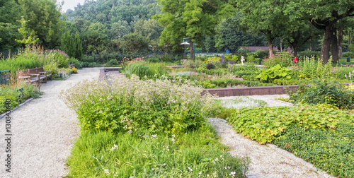 Bernardine Gardens park in the center of Vilnius