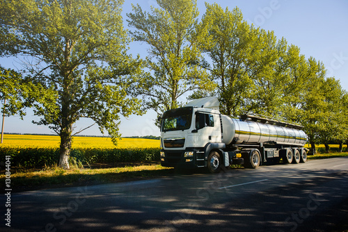 Wallpaper Mural Tanker on highway Torontodigital.ca