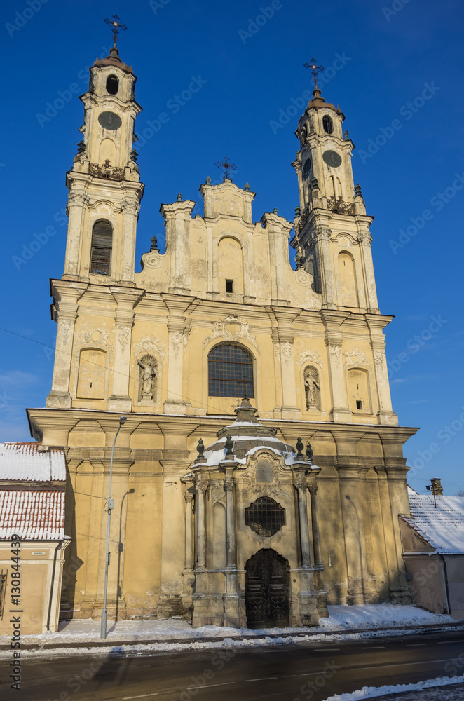  Catholic church of the Ascension, Vilnius. Lithuania