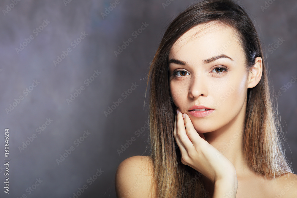 Naklejka premium beauty woman portrait