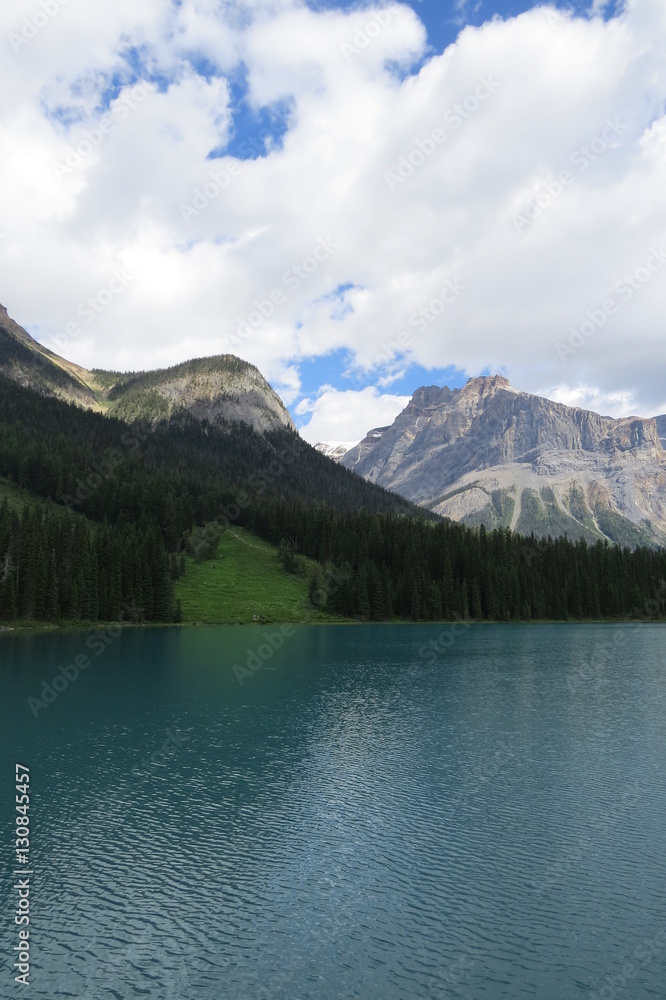 Photography: Beautiful landscape with a lake and clouds. Banff, Alberta, Canada.